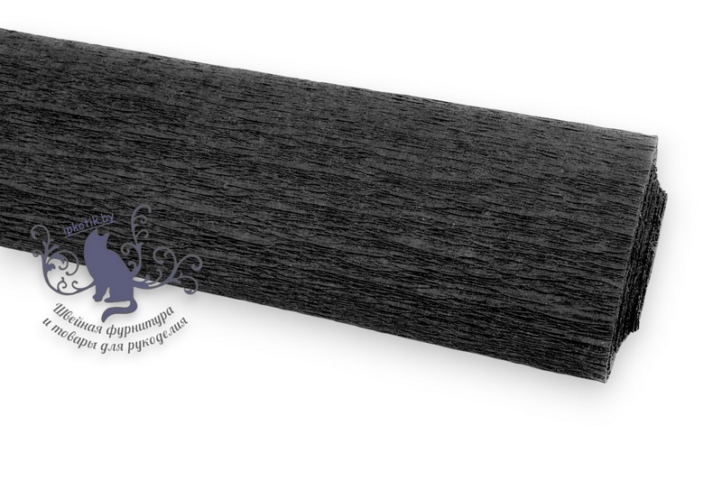 013 Гофробумага 50*250см 140гр/м2 Черная 37