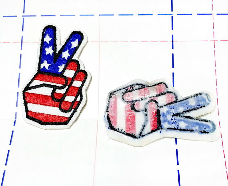 024 Термоаппликация 4,0*6,5 см Америка 