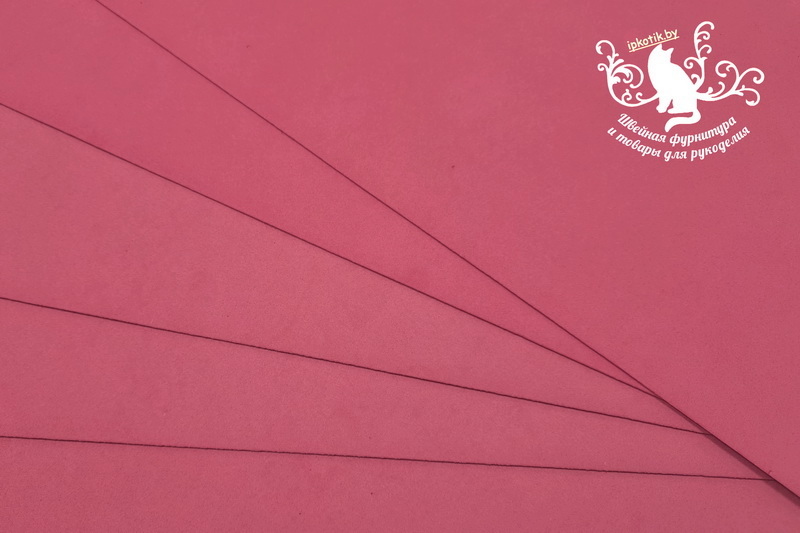 05к2 Фоамиран Китай 40*60см (+-1см) 2мм Красный