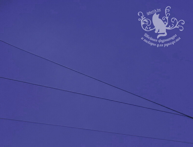 08к2 Фоамиран Китай 40*60см (+-1см) 2мм Синий васильковый