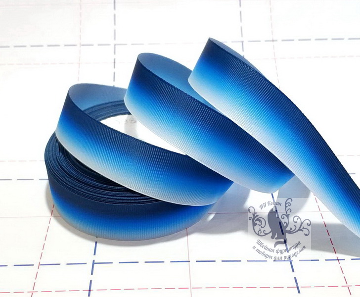 098 25мм Репсовая лента с рисунком 23м (+-1м) Градиент