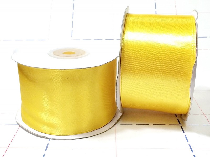 104 Лента атласная 50 мм 27м (+-1м) оттенок желтого