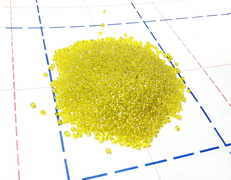 110 Бисер р.12 Прозрачный перламутр__УПАКОВКА 450(+-5)гр