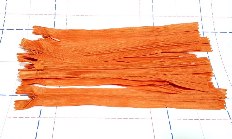 11 Молния потайная 20 см оттенок Оранжевый