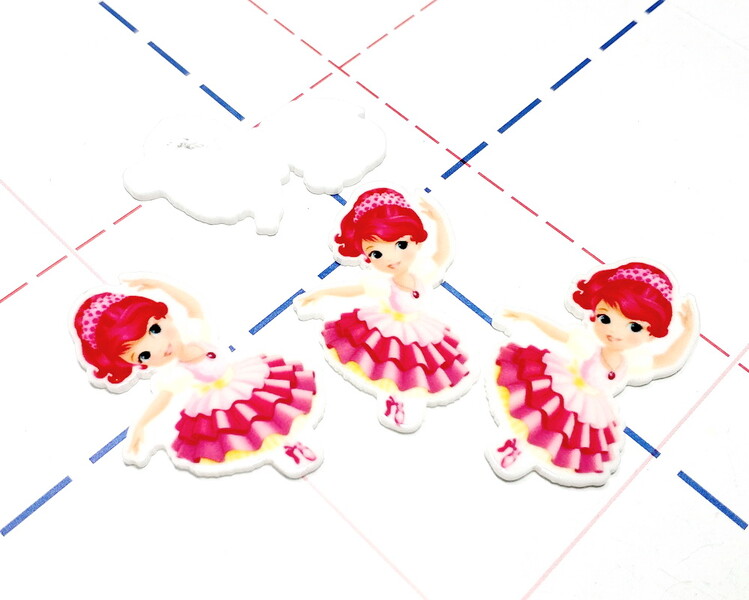 126 Кабошон плоский 41*25 мм Балерина