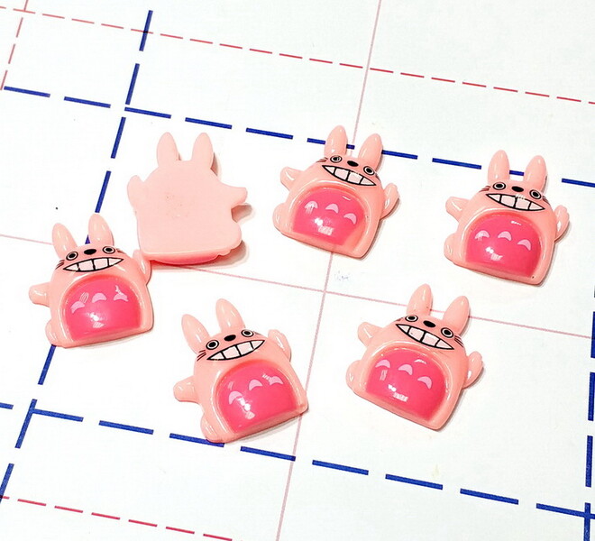 138 Кабошон Тоторо 28*23 розовый