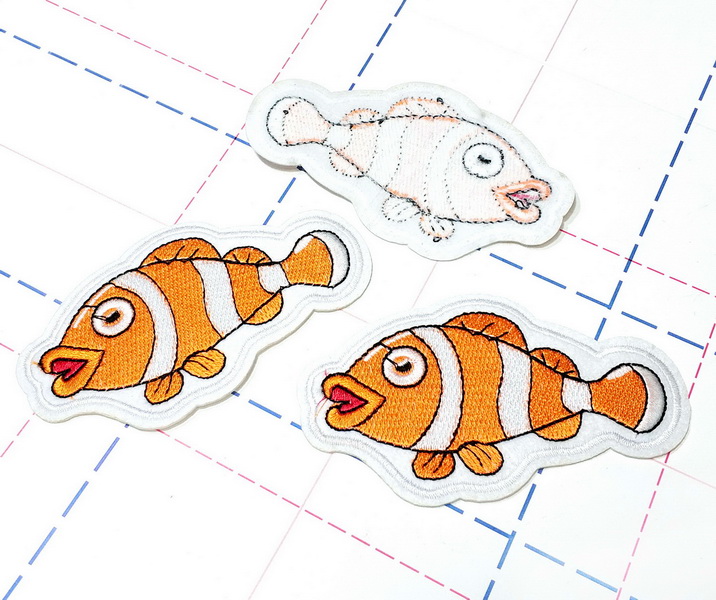 141 Термоаппликация 10,0*6,0см Рыбка