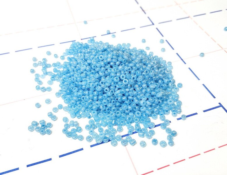 143 Бисер р.12 Непрозрачный перламутр__УПАКОВКА 450(+-5)гр