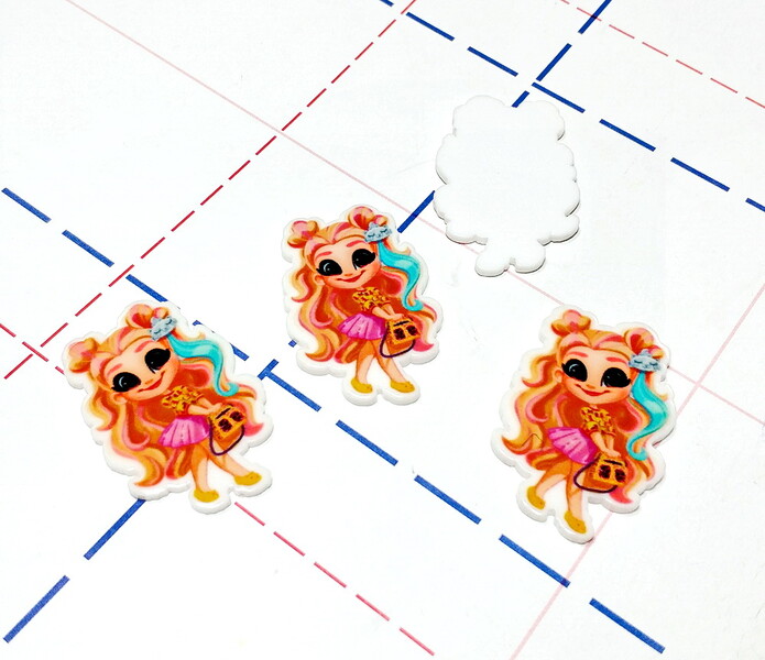 149 Кабошон плоский 34*23 мм Девочка