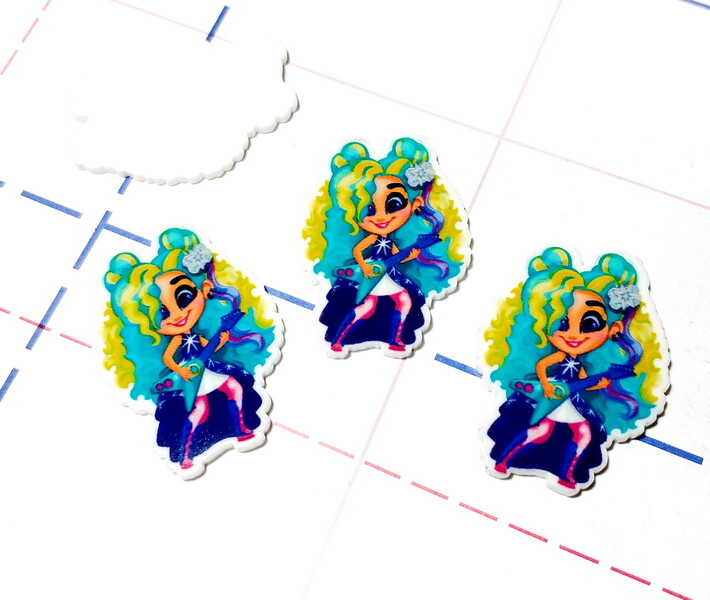 151 Кабошон плоский 35*25 мм Девочка