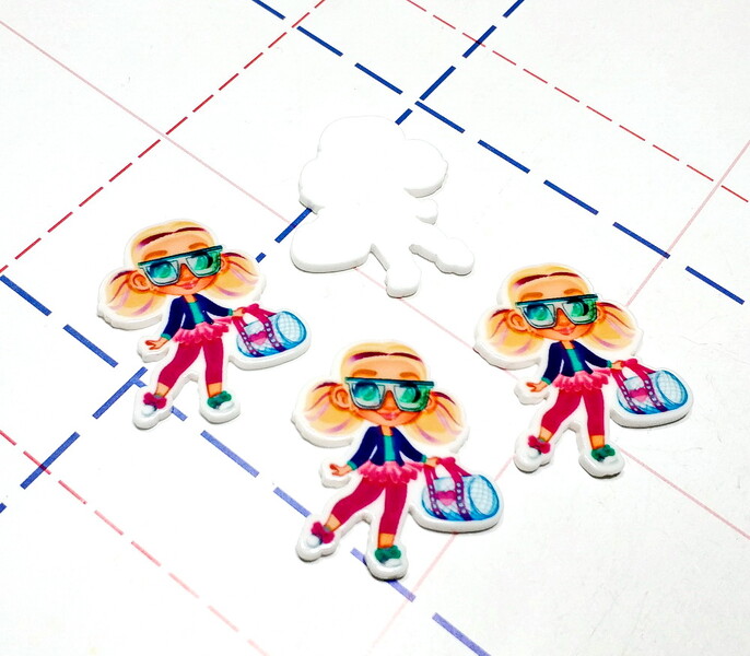 163 Кабошон плоский 35*28 мм Девочка