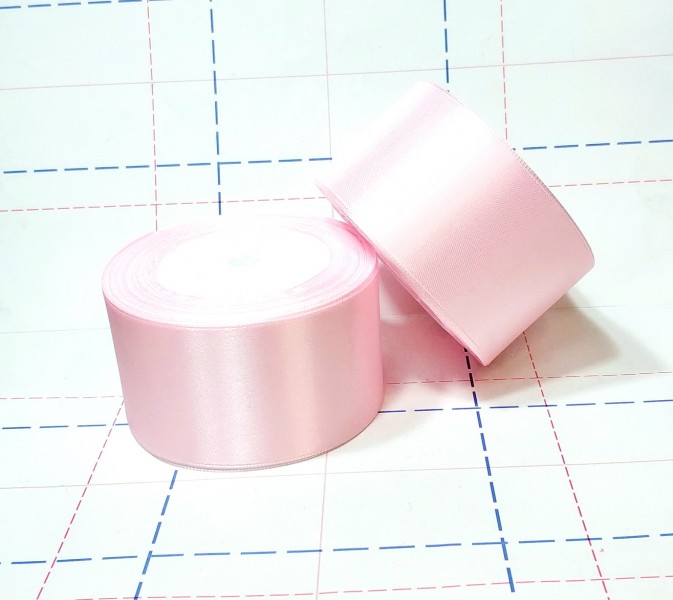 167 Лента атласная 50мм 23м (+-1м) оттенок нежно-розовый