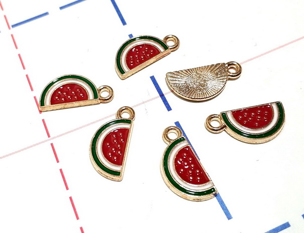 167 Подвеска 7*15мм Арбуз-1