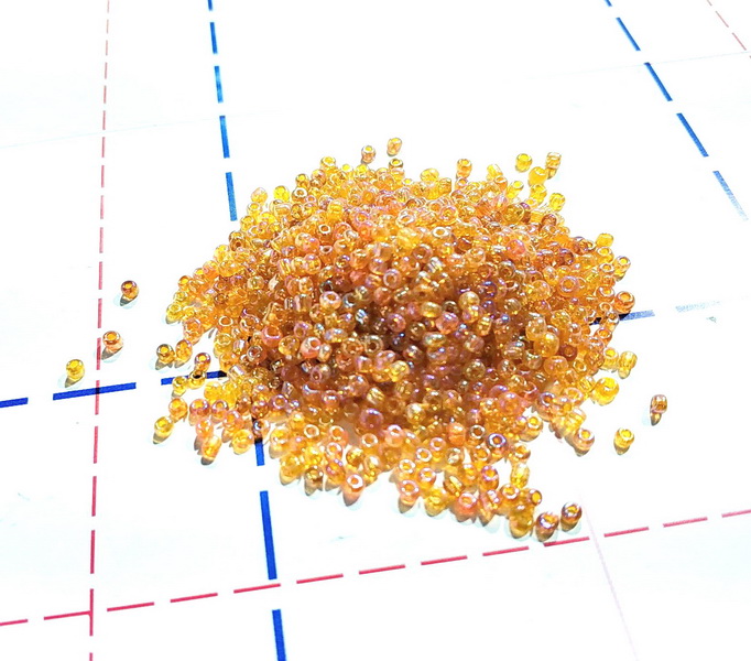 169 Бисер р.12 Прозрачный радужный__УПАКОВКА 450(+-5)гр