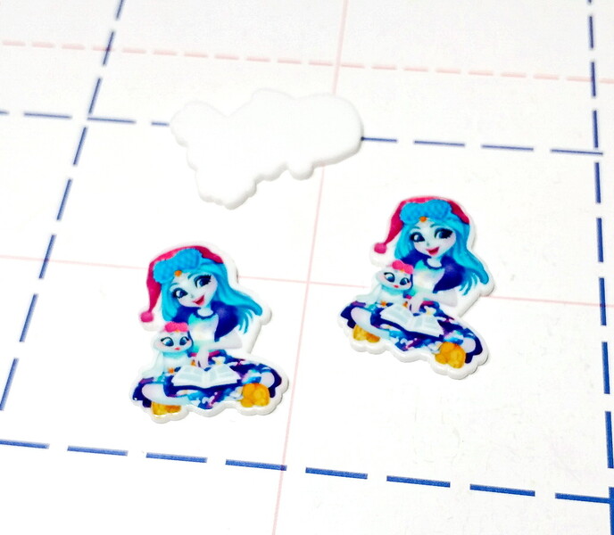 178 Кабошон плоский 36*27 мм Энчантималс