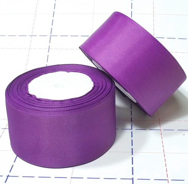 17 Лента репсовая 50 мм оттенок ярко-фиолетового 