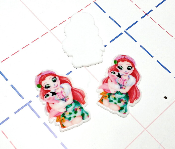 183 Кабошон плоский 35*24 мм Энчантималс