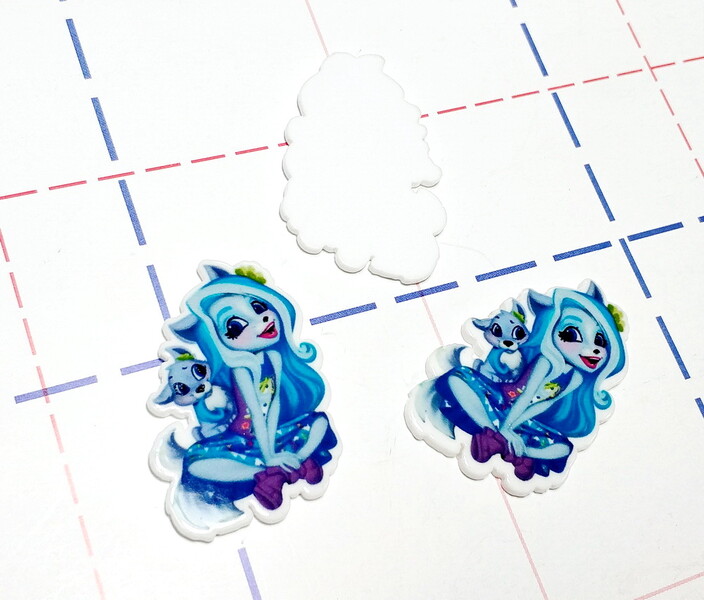 184 Кабошон плоский 36*25 мм Энчантималс