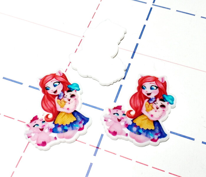 191 Кабошон плоский 36*30 мм Энчантималс