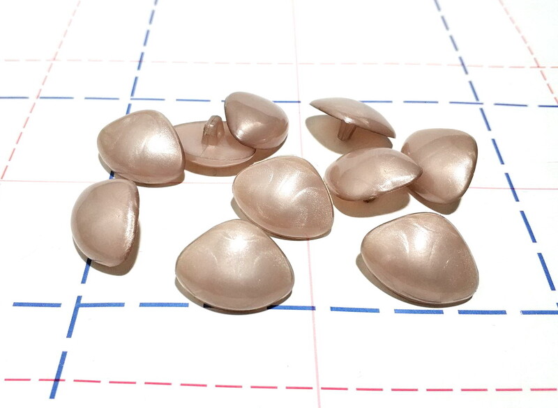 25 мм Пуговицы Носики 10шт/уп Жемчужный бежевый