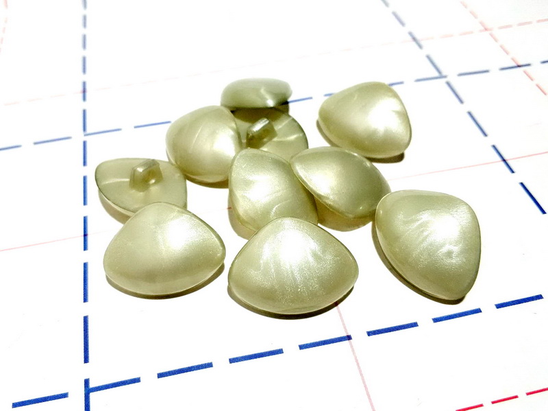 25 мм Пуговицы Носики 10шт/уп Жемчужный фисташковый