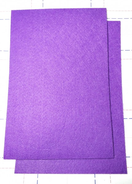 31 Фетр жесткий 2 мм А4 оттенок Фиолетовый