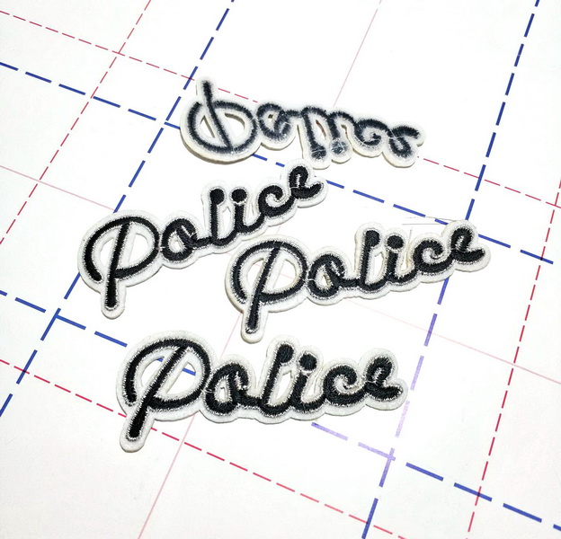 323 Термоаппликация 7.6*3.3см Police