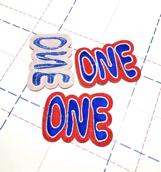 324 Термоаппликация 6,5*4,8см ONE