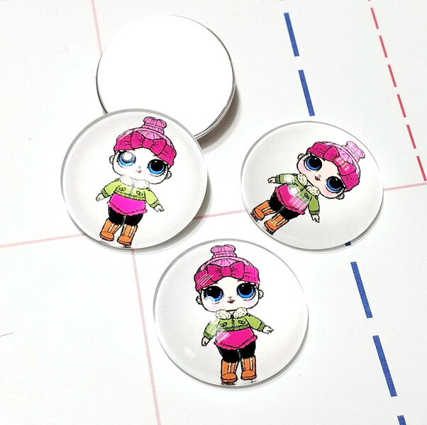 342 Кабошон Стекло 25 мм