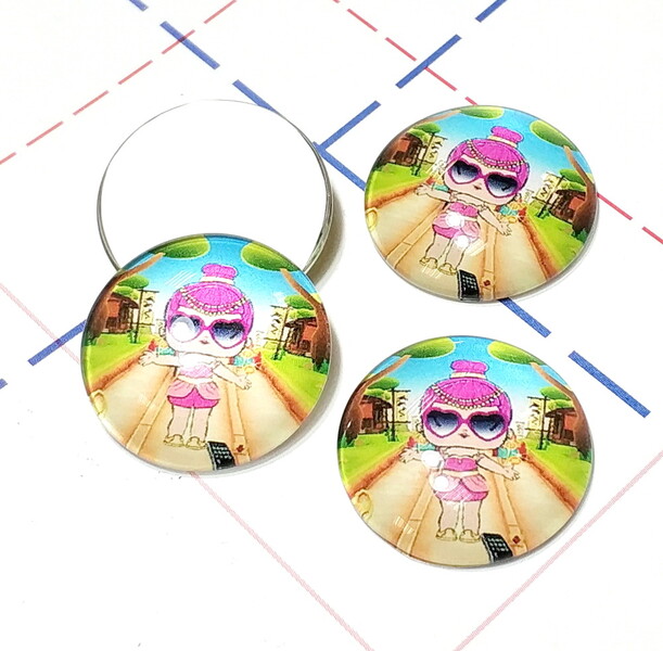 367 Кабошон Стекло 25 мм