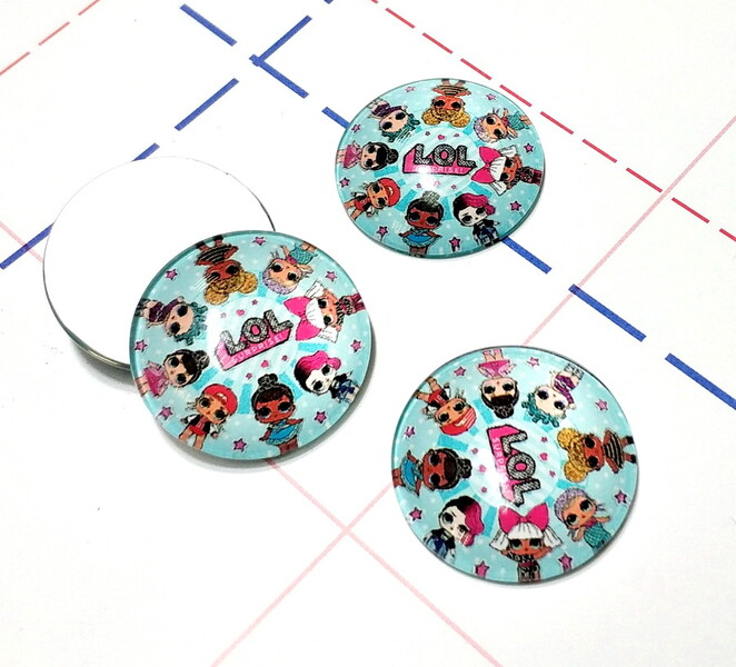 376 Кабошон Стекло 25 мм