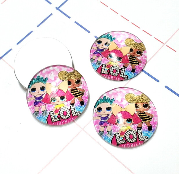 384 Кабошон Стекло 25 мм