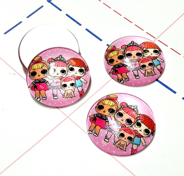 387 Кабошон Стекло 25 мм