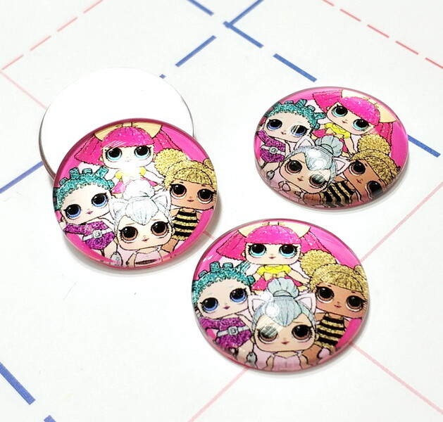 392 Кабошон Стекло 25 мм