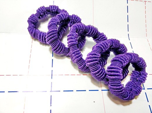 Резинки Махра Волна 40 мм фиолетовый
