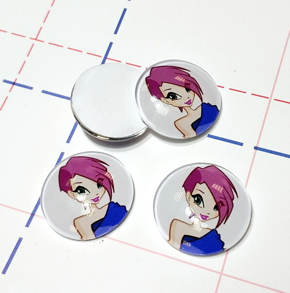 424 Кабошон Стекло 25 мм