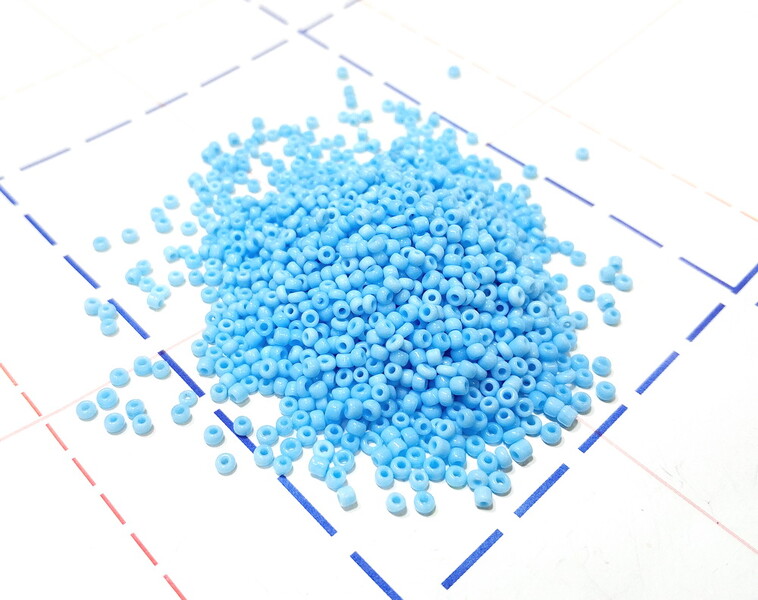 43 Бисер р.12 50гр (+-1гр) Непрозрачый