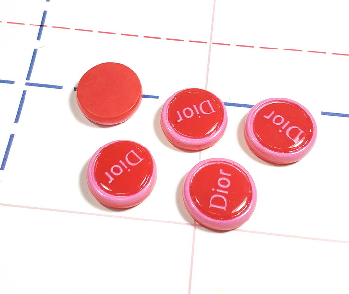 502 Кабошон Диор 17 мм красный