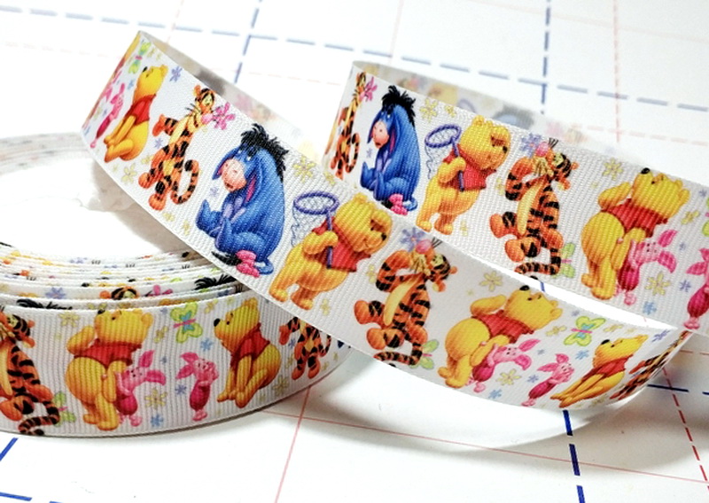 576 25мм Репсовая лента с рисунком 23м (+-1м) ВинниПух