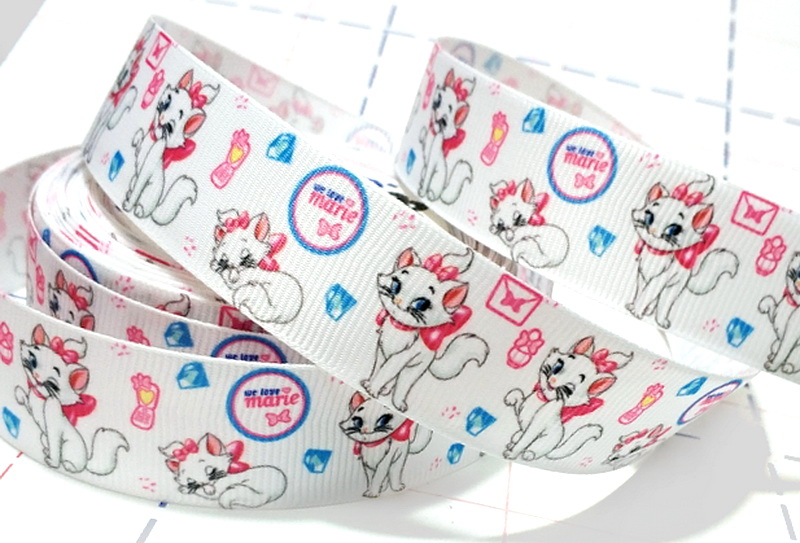 600 25мм Репсовая лента с рисунком 23м (+-1м) Мария