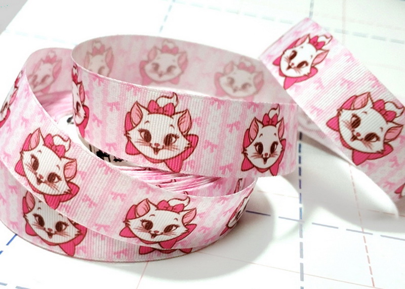 607 25мм Репсовая лента с рисунком 23м (+-1м) Мария