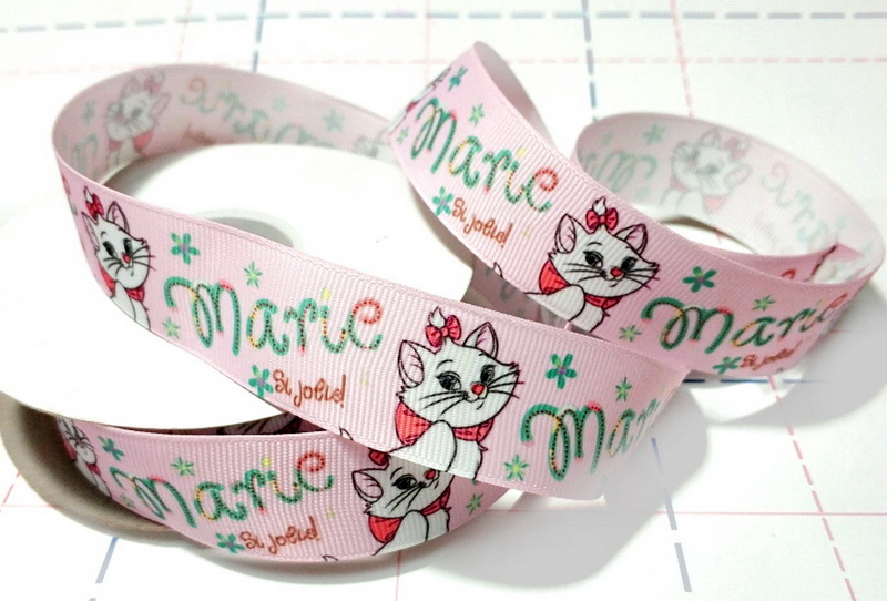 608 25мм Репсовая лента с рисунком 18,3м (+-1м) Мария