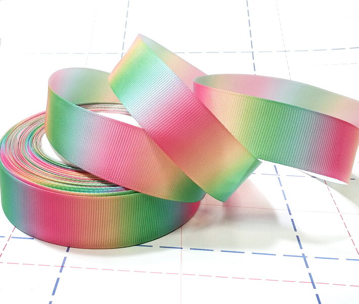 649 25мм Репсовая лента с рисунком 23м (+-1м) Градиент