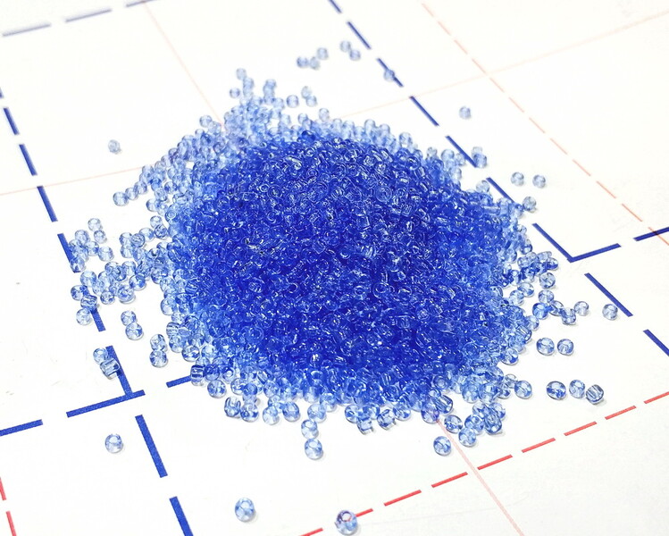 6 Бисер р.12 Прозрачный__УПАКОВКА 450(+-5)гр