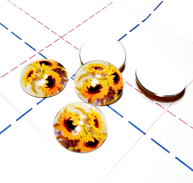 076 Кабошон Стекло 26 мм