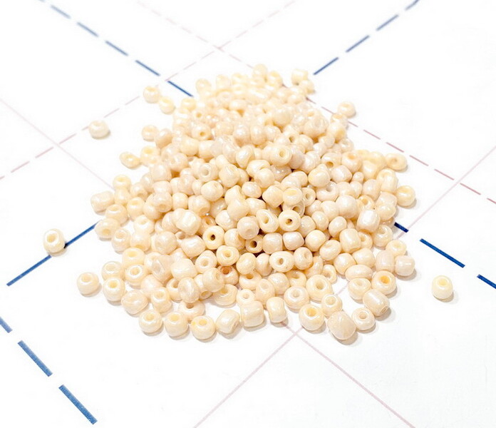 965 Бисер р.6 Жемчужный__УПАКОВКА 450(+-5)гр