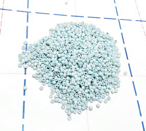 967 Бисер р.12 50 гр (+-1гр) Жемчужный