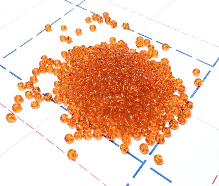 9В Бисер р.6 50гр (+-1гр) Прозрачный