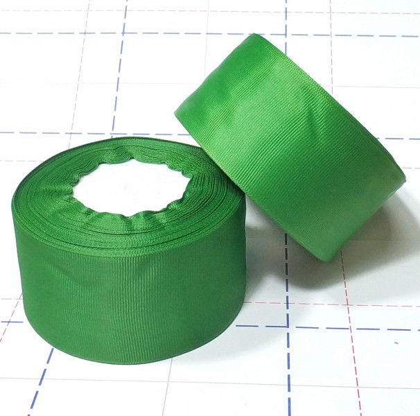 09 Лента репсовая 50 мм оттенок зеленого