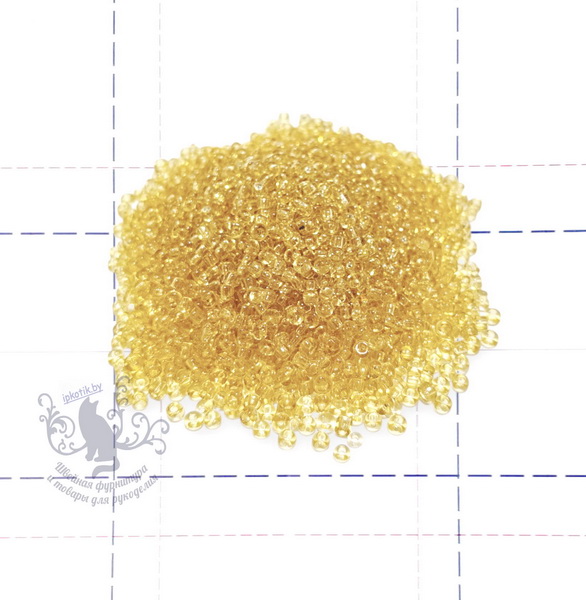 2 Бисер р.12 50гр (+-1гр) Прозрачный